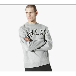 Nike Air Crewneck Sweatshirt Gray Athletic Pullover Men Size S